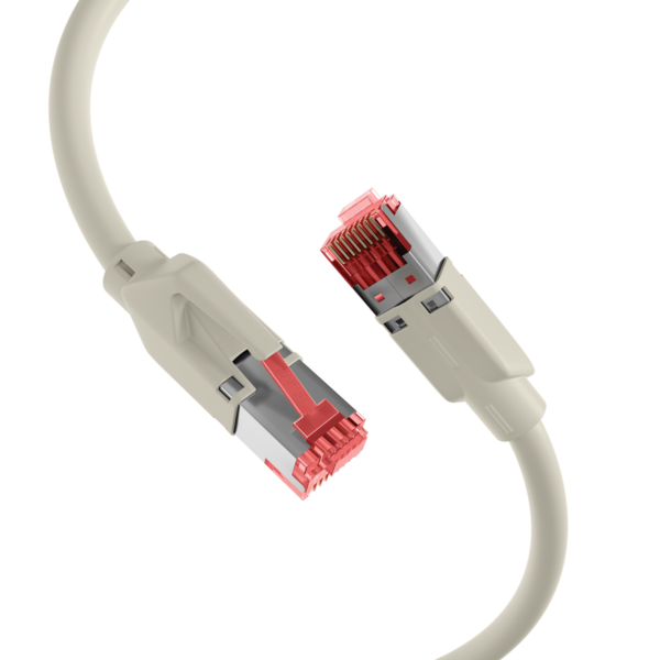 RJ45 Patchkabel Cat.6A S/FTP LSZH -- Draka UC900 TM21 grau 0,25m