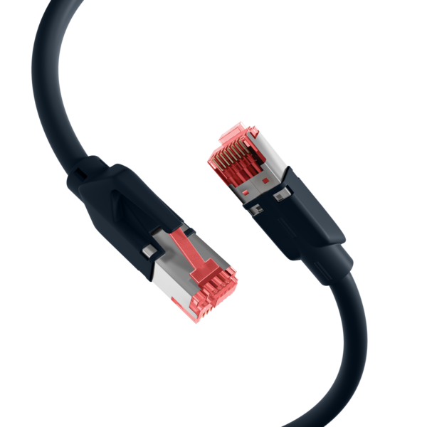 RJ45 Patchkabel Cat.6A S/FTP LSZH -- Draka UC900 TM21 schwarz 15m