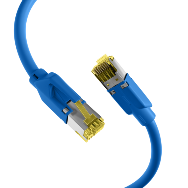 RJ45 Patchkabel Cat.6A S/FTP LSZH -- Draka UC900 TM31 blau 25m