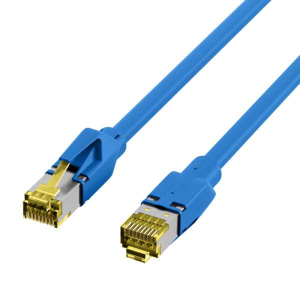 RJ45 Patchkabel Cat.6A S/FTP LSZH -- Draka UC900 TM31 blau 25m