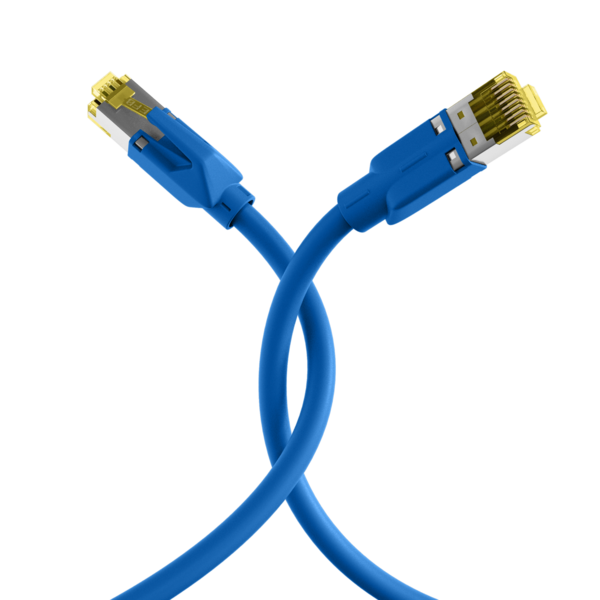 RJ45 Patchkabel Cat.6A S/FTP LSZH -- Draka UC900 TM31 blau 25m