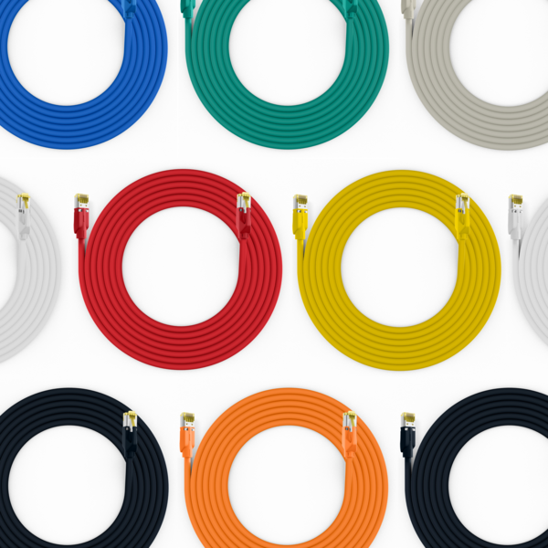 RJ45 Patchkabel Cat.6A S/FTP LSZH -- Draka UC900 TM31 gelb 1m