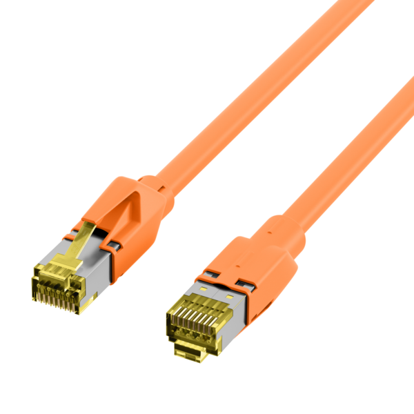 RJ45 Patchkabel Cat.6A S/FTP LSZH -- Draka UC900 TM31 orange 0,15m