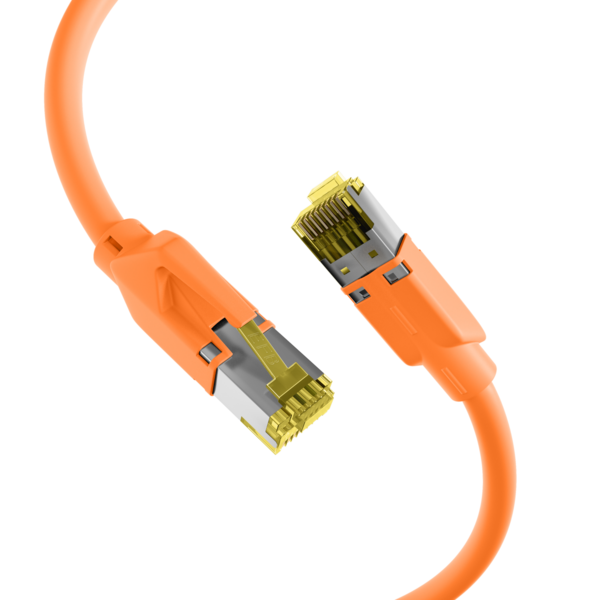 RJ45 Patchkabel Cat.6A S/FTP LSZH -- Draka UC900 TM31 orange 0,25m