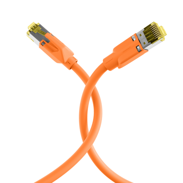 RJ45 Patchkabel Cat.6A S/FTP LSZH -- Draka UC900 TM31 orange 0,25m