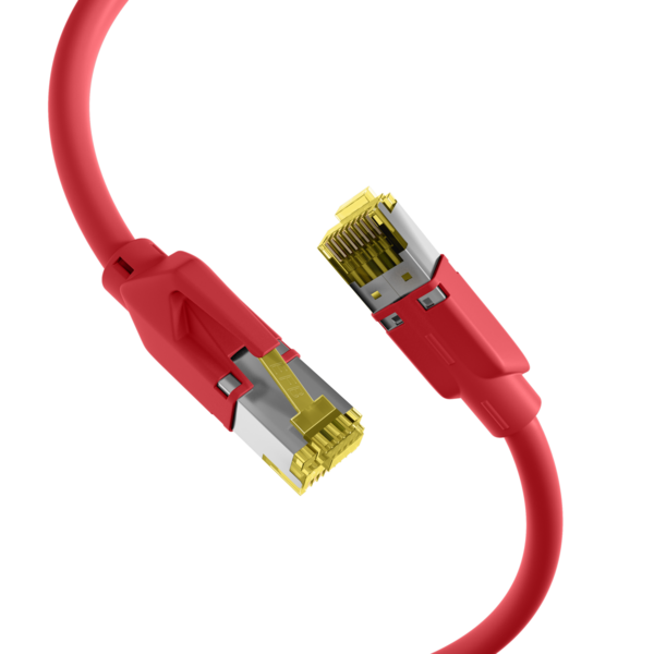 RJ45 Patchkabel Cat.6A S/FTP LSZH -- Draka UC900 TM31 rot 40m