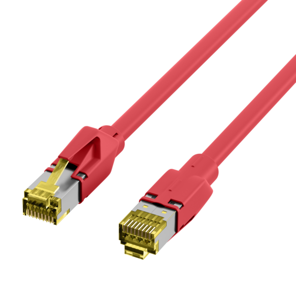 RJ45 Patchkabel Cat.6A S/FTP LSZH -- Draka UC900 TM31 rot 50m