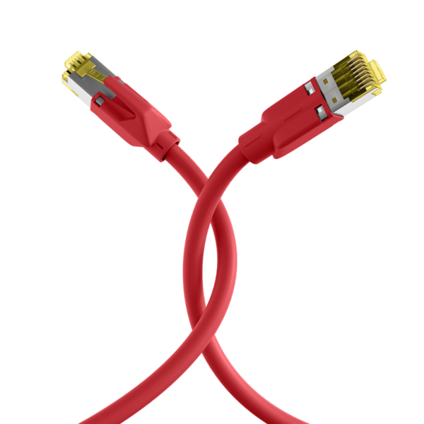 RJ45 Patchkabel Cat.6A S/FTP LSZH -- Draka UC900 TM31 rot 50m