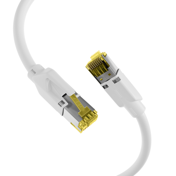 RJ45 Patchkabel Cat.6A S/FTP LSZH -- Draka UC900 TM31 weiß 0,5m