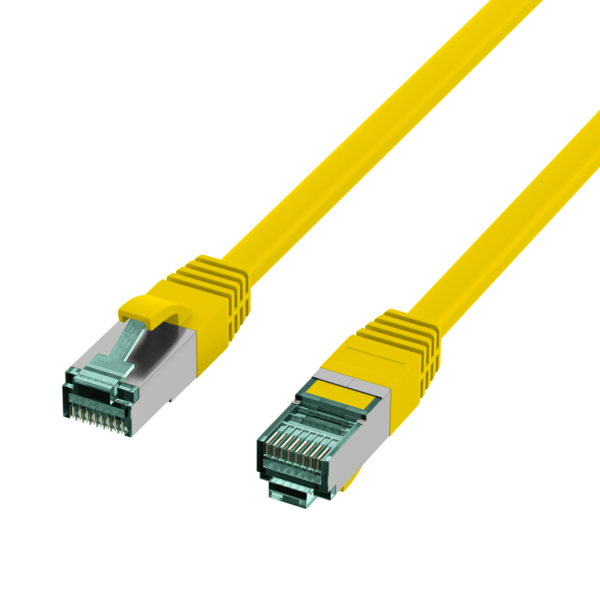 RJ45 Patchkabel Cat.6A S/FTP LSZH -- gelb 30m