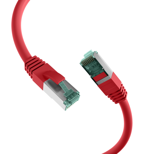 RJ45 Patchkabel Cat.6A S/FTP LSZH -- rot 50m