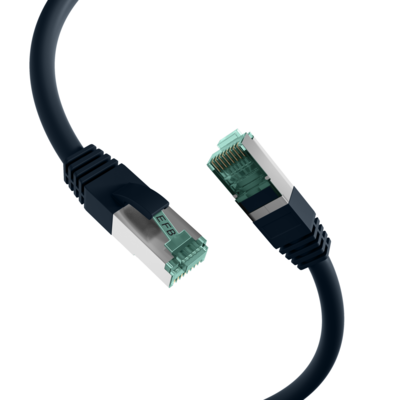 RJ45 Patchkabel Cat.6A S/FTP LSZH -- schwarz 30