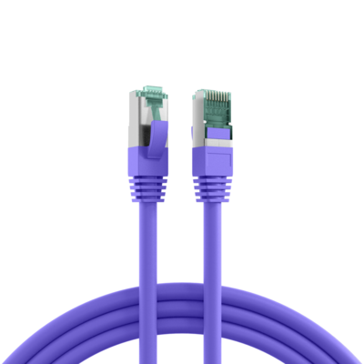 RJ45 Patchkabel Cat.6A S/FTP LSZH -- violett 1,5m