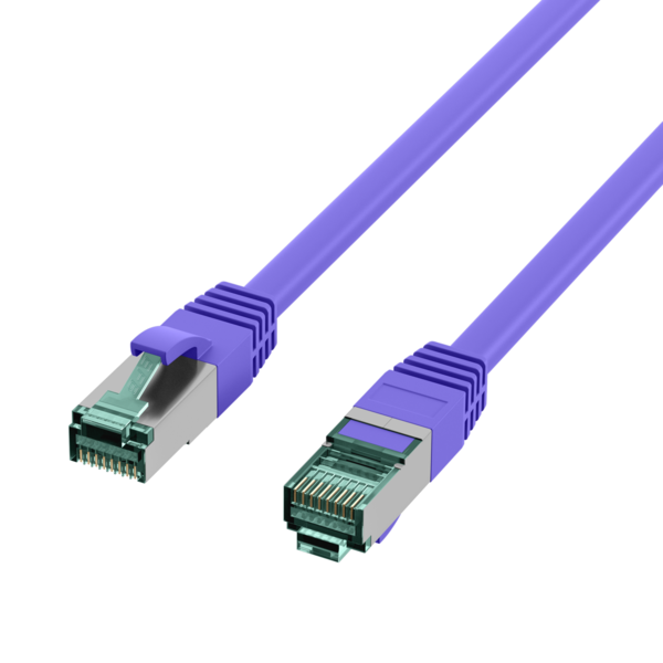 RJ45 Patchkabel Cat.6A S/FTP LSZH -- violett 3m