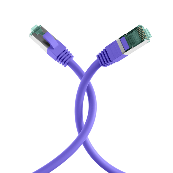 RJ45 Patchkabel Cat.6A S/FTP LSZH -- violett 3m