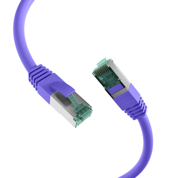 RJ45 Patchkabel Cat.6A S/FTP LSZH -- violett 7,5m
