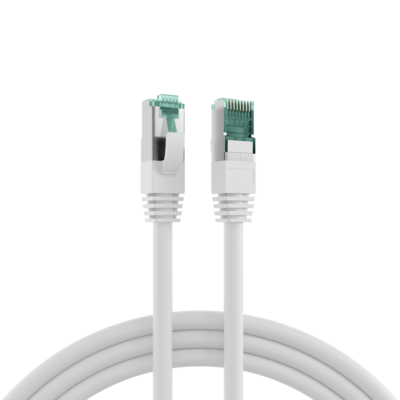 RJ45 Patchkabel Cat.6A S/FTP LSZH -- weiß 1,5m