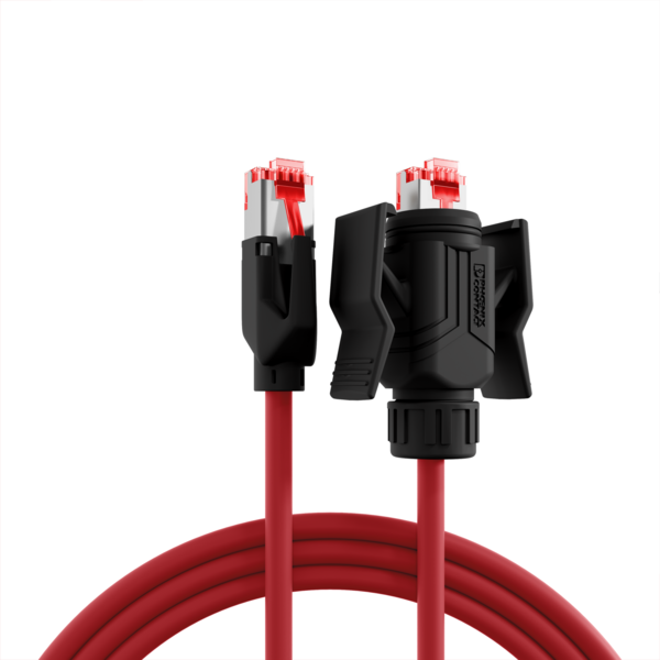 RJ45 Patchkabel Cat. 6A S/FTP PUR -- TM21 1xIP67 für 53730.1V2 10m