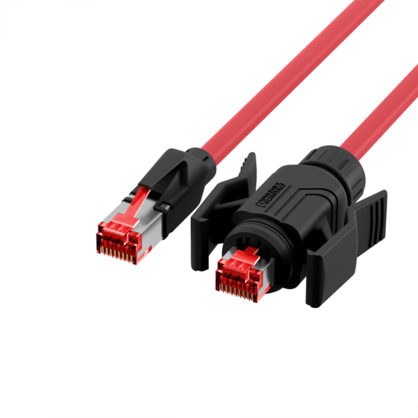 RJ45 Patchkabel Cat. 6A S/FTP PUR -- TM21 1xIP67 für 53730.1V2 5m