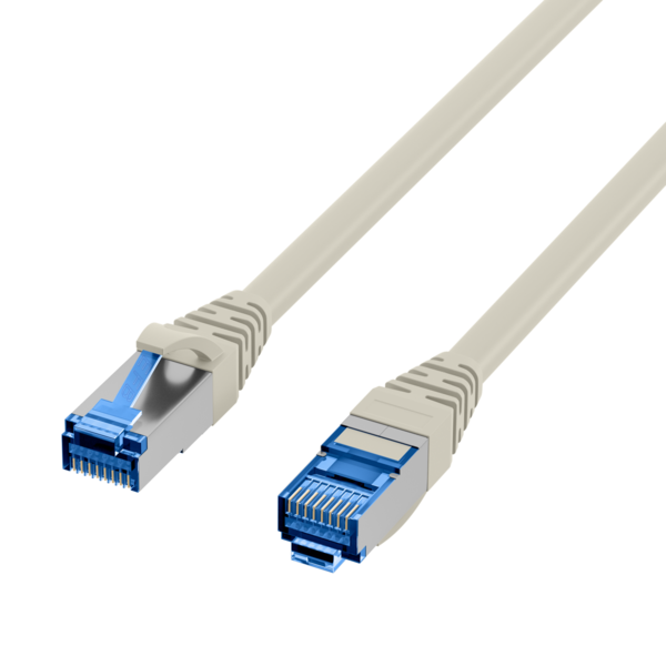 RJ45 Patchkabel Cat.6A S/FTP PVC -- UL grau 30m