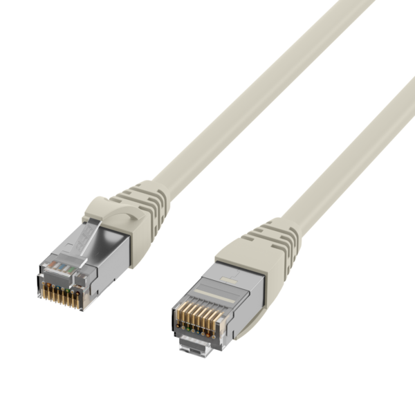 RJ45 Patchkabel Cat.6A S/FTP PVC -- UL grau 40m