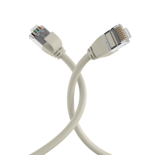 RJ45 Patchkabel Cat.6A U/FTP TPE -- 4mm ultraflex grau 2m