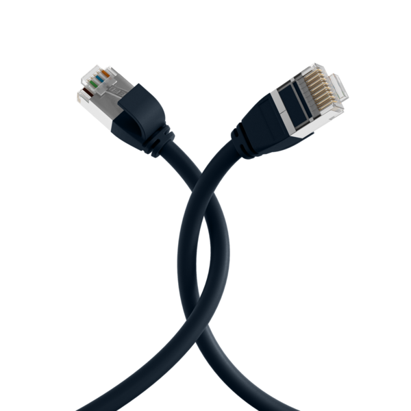 RJ45 Patchkabel Cat.6A U/FTP TPE -- 4mm ultraflex schwarz 5m