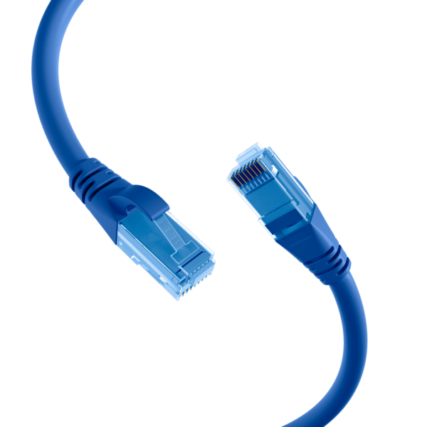 RJ45 Patchkabel Cat.6A U/UTP LSZH, Premium 500MHz blau 15m