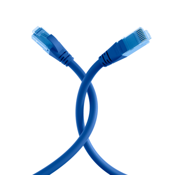RJ45 Patchkabel Cat.6A U/UTP LSZH, Premium 500MHz blau 3m