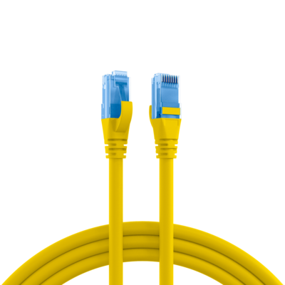 RJ45 Patchkabel Cat.6A U/UTP LSZH -- Premium 500MHz gelb 1,5m