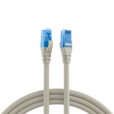 RJ45 Patchkabel Cat.6A U/UTP LSZH -- Premium 500MHz grau 7,5m