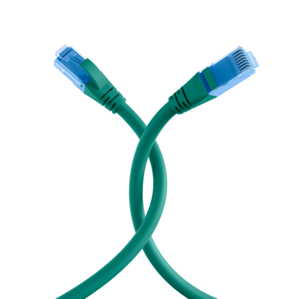 RJ45 Patchkabel Cat.6A U/UTP LSZH, Premium 500MHz grün 15m