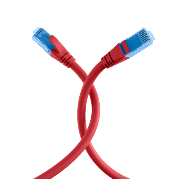 RJ45 Patchkabel Cat.6A U/UTP LSZH, Premium 500MHz rot 3m