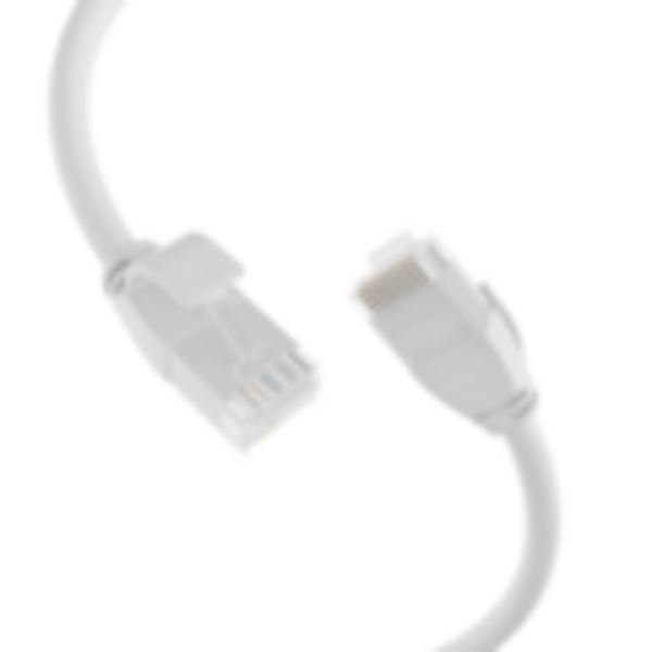 RJ45 Patchkabel Cat.6A U/UTP TPE -- 3,6mm ultraflex weiß 2m