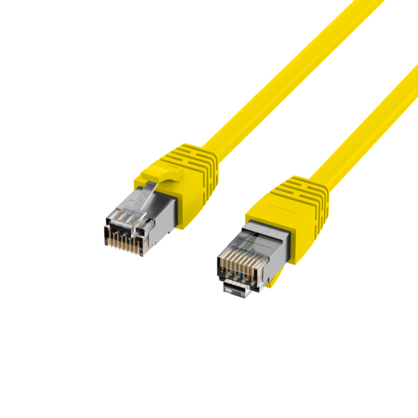 RJ45 Patchkabel Cat.8.1 S/FTP LSZH -- BC gelb 1m
