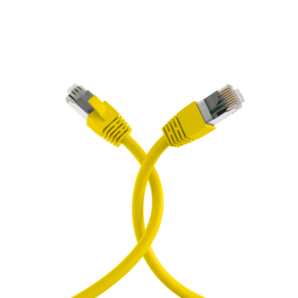 RJ45 Patchkabel Cat.8.1 S/FTP LSZH -- BC gelb 1m