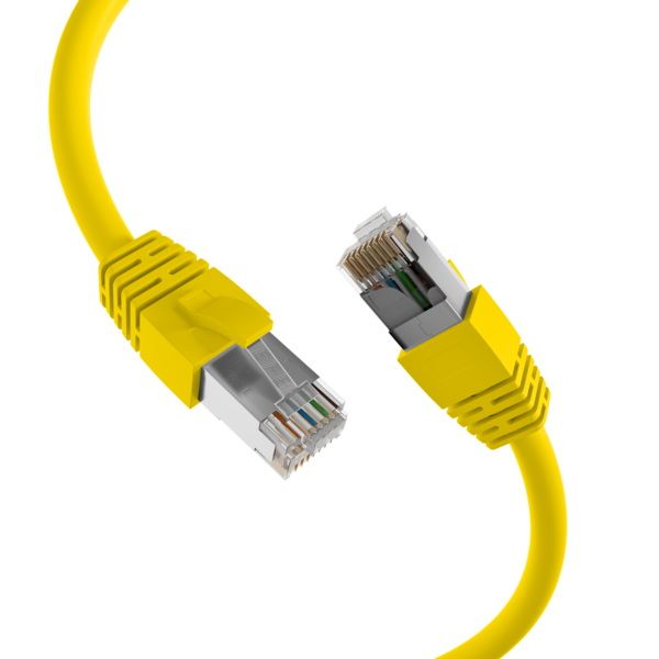RJ45 Patchkabel Cat.8.1 S/FTP LSZH -- BC gelb 3m