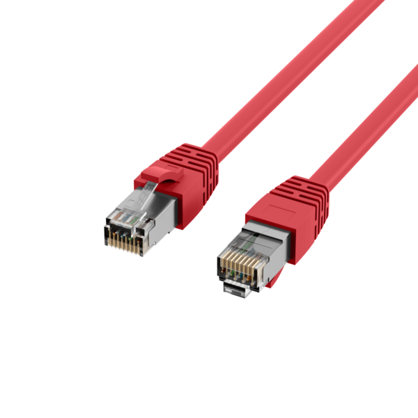 RJ45 Patchkabel Cat.8.1 S/FTP LSZH -- BC rot 10m