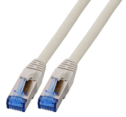 RJ45 Patchkabel S/FTP, Cat.6A, Cat.7 Rohkabel TPE superflex, 0,15m, grau RJ45 Patchkabel S/FTP, Cat.6A, Cat.7 Rohkabel TPE superflex, 0,15m, grau