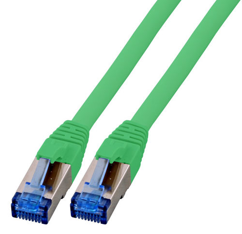 RJ45 Patchkabel S/FTP, Cat.6A, Cat.7 Rohkabel TPE superflex, 0,15m, grün RJ45 Patchkabel S/FTP, Cat.6A, Cat.7 Rohkabel TPE superflex, 0,15m, grün