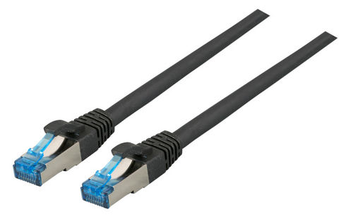 RJ45 Patchkabel S/FTP, Cat.6A, Cat.7 Rohkabel TPE superflex, 0,25m, schwarz RJ45 Patchkabel S/FTP, Cat.6A, Cat.7 Rohkabel TPE superflex, 0,25m, schwarz