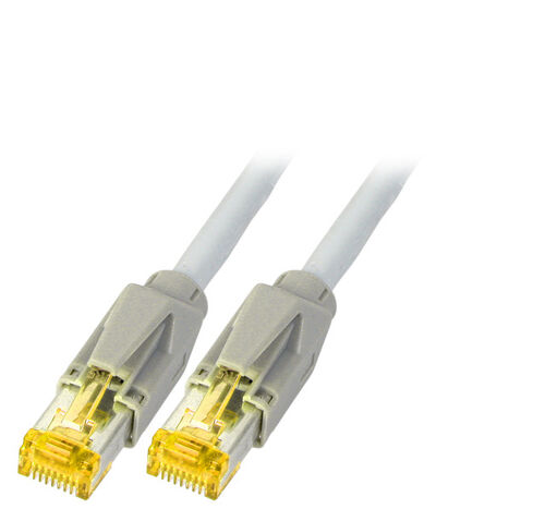 RJ45 Patchkabel S/FTP, Cat.6A, TM31, UC900, 0,15m, grau RJ45 Patchkabel S/FTP, Cat.6A, TM31, UC900, 0,15m, grau