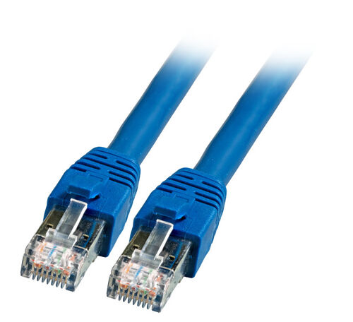 RJ45 Patchkabel S/FTP, Cat.8.1, BC, LSZH, 1m, blau RJ45 Patchkabel S/FTP, Cat.8.1, BC, LSZH, 1m, blau