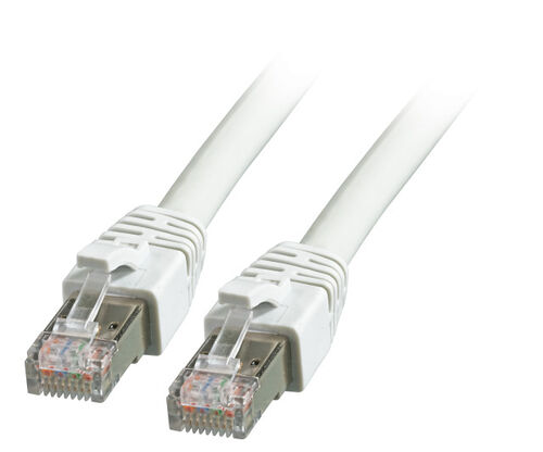 RJ45 Patchkabel S/FTP, Cat.8.1, BC, LSZH, 1m, grau RJ45 Patchkabel S/FTP, Cat.8.1, BC, LSZH, 1m, grau