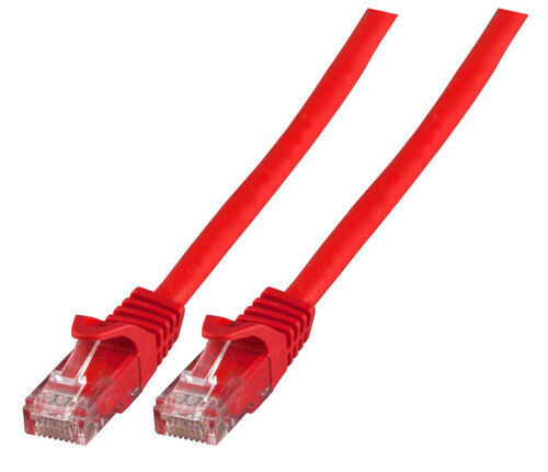 RJ45 Patchkabel U/UTP, Cat.6, LSZH, CCA, 0,25m, rot RJ45 Patchkabel U/UTP, Cat.6, LSZH, CCA, 0,25m, rot