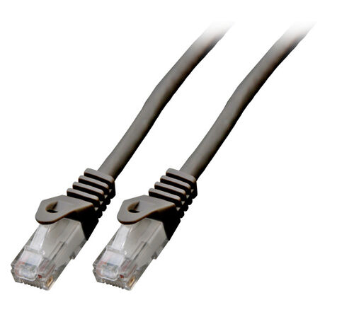 RJ45 Patchkabel U/UTP, Cat.6, LSZH, CCA, 0,5m, schwarz