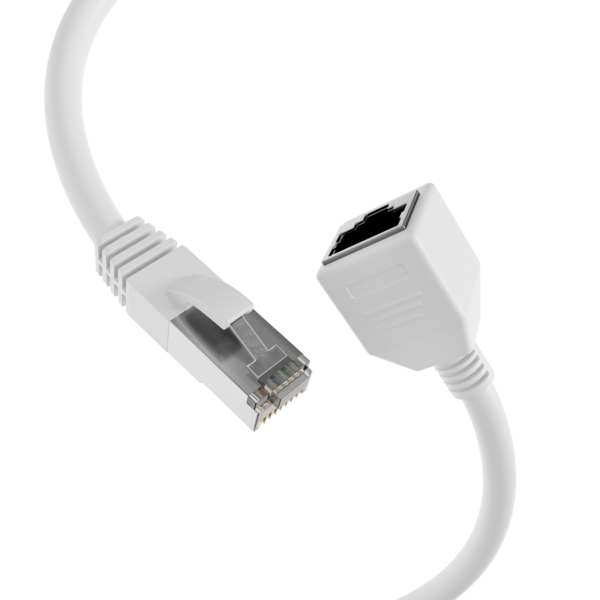 RJ45 Patchkabelverl. Cat.6A S/FTP LSZH -- AWG26 weiß 5m