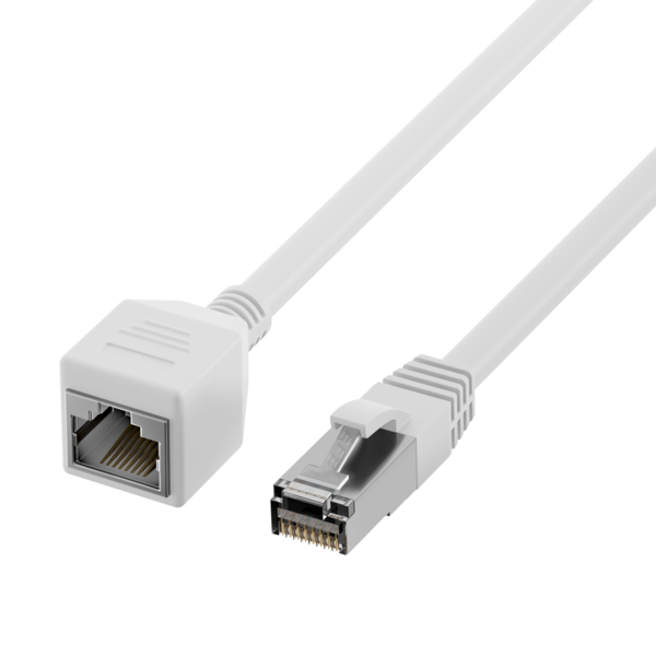 RJ45 Patchkabelverl. Cat.6A S/FTP LSZH -- AWG26 weiß 5m