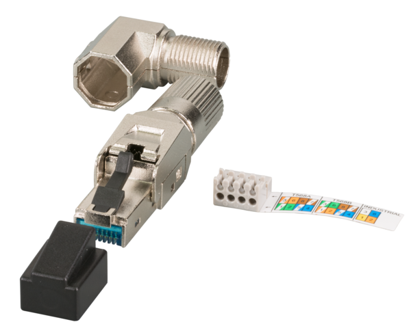 RJ45 Premium Stecker STP, Cat.6A/ClassEA -- feldkonfektionierbar, vollmetall