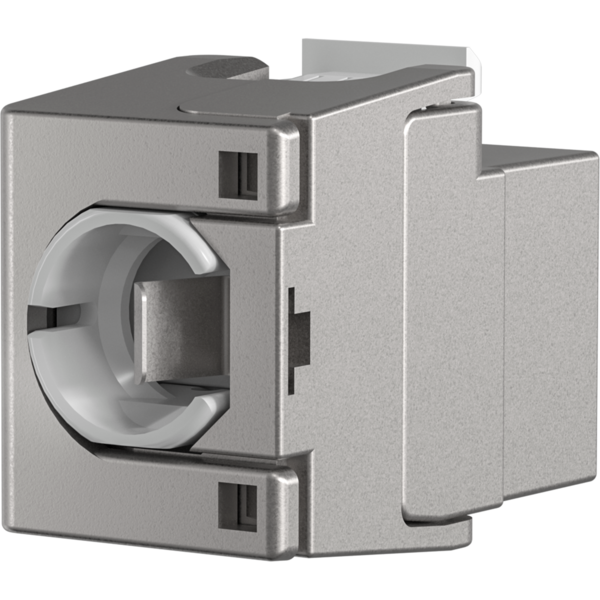 RJ45 Shortbody Keystone STP, Cat.6A -- 500MHz mit integriertem Shutter